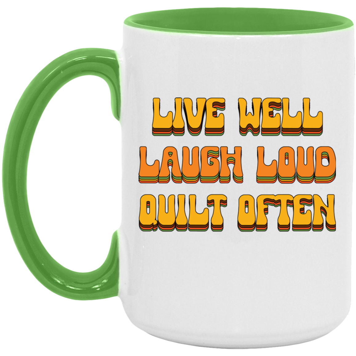 Live Well, Quilt Often Mugs