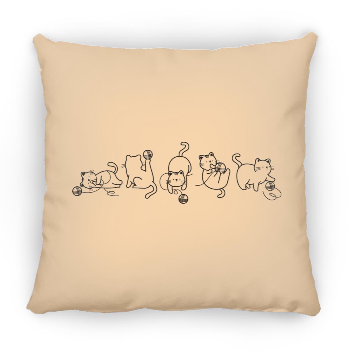 Cats & Yarn Pillows