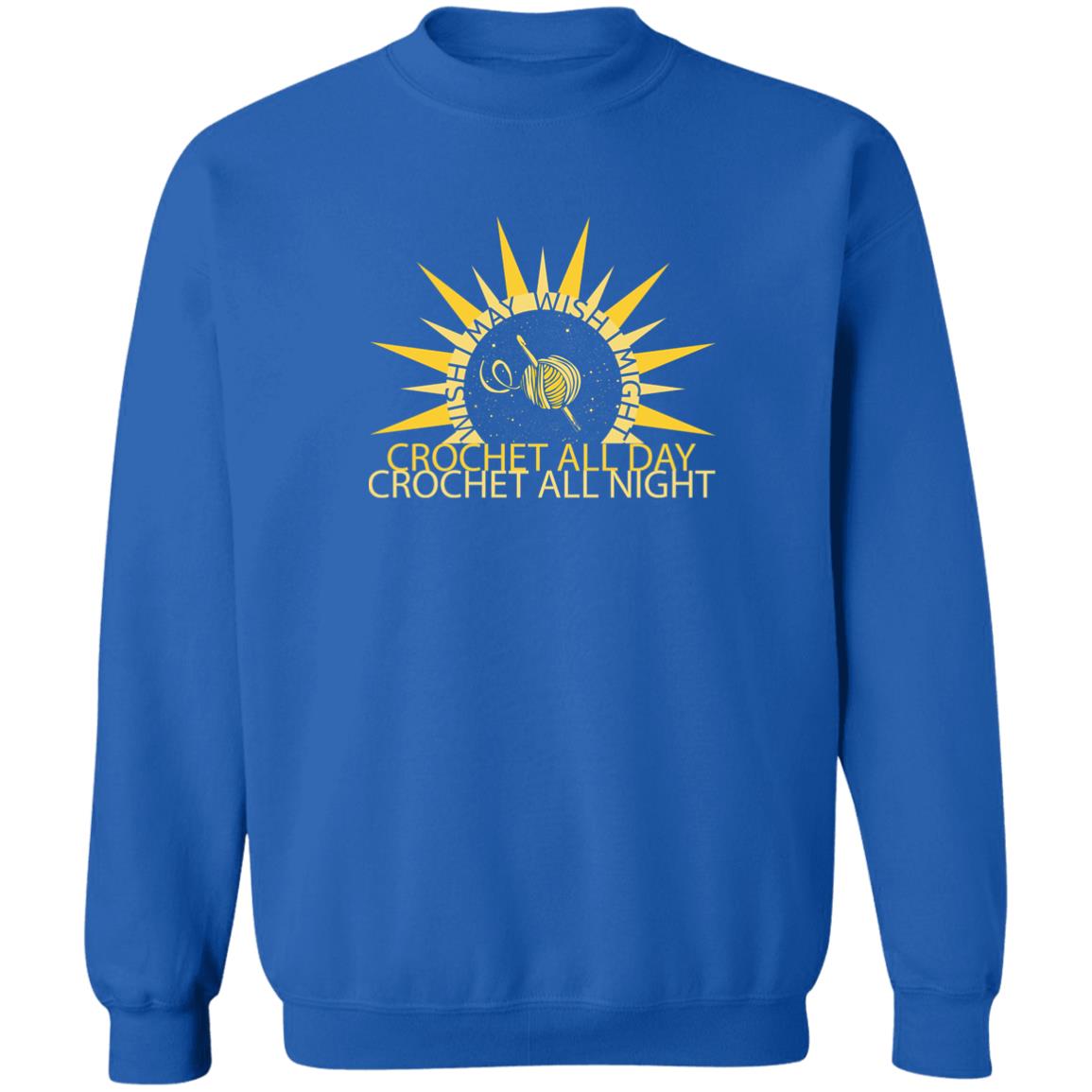 Wish I May Crochet Sweatshirt