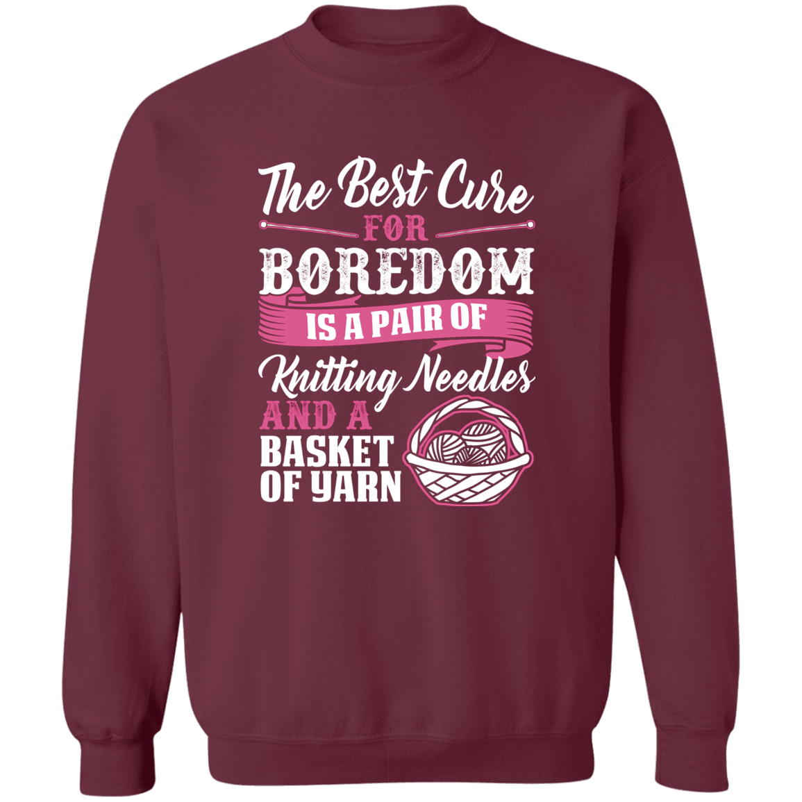 Cure For Boredom - Knitting Sweatshirt