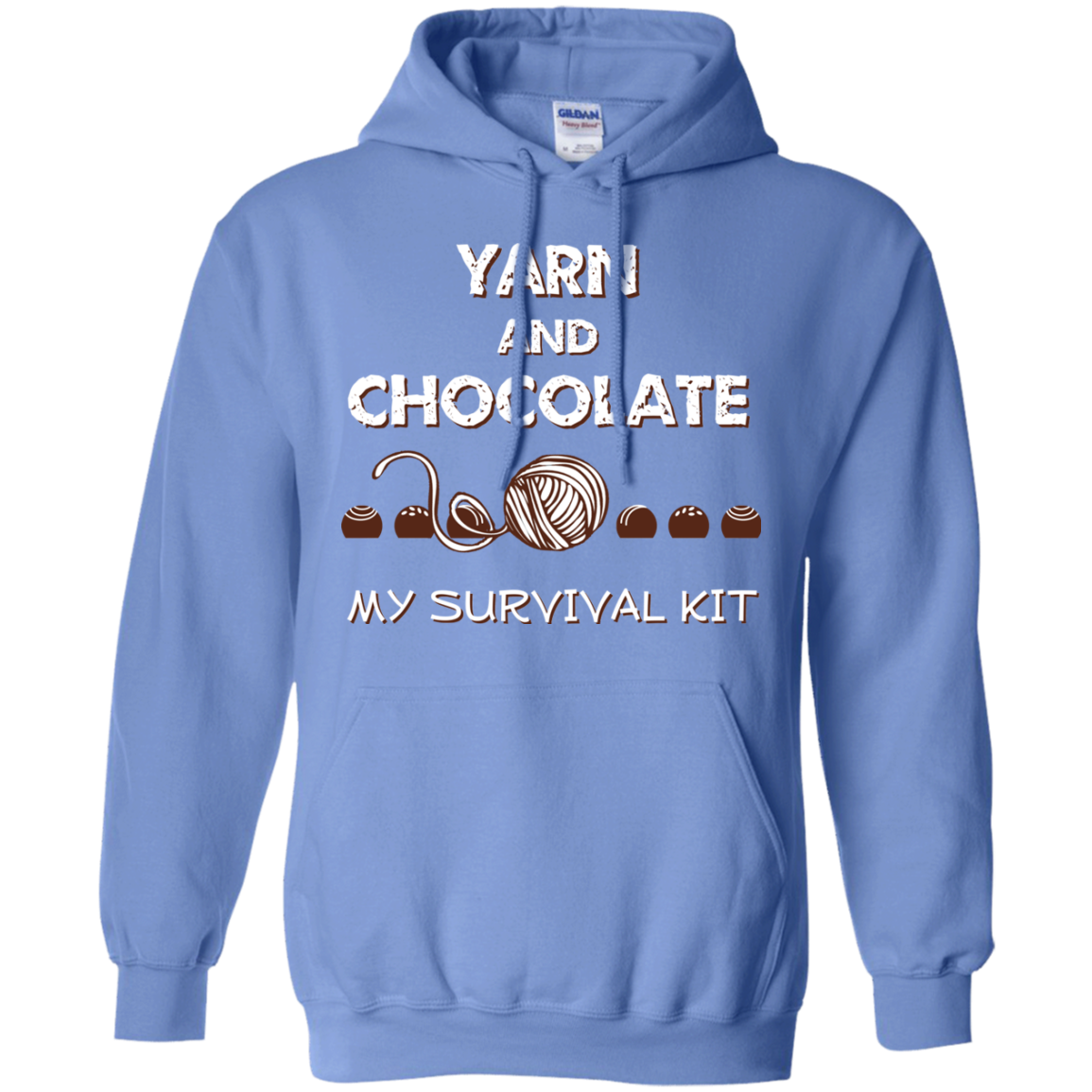 Yarn and Chocolate Pullover Hoodie