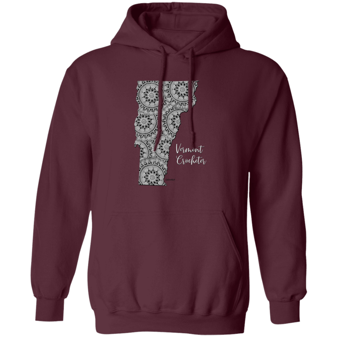 Vermont Crocheter Pullover Hoodie