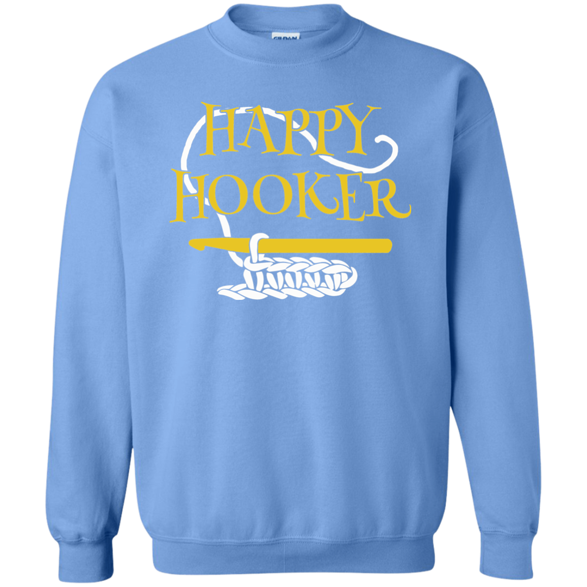 Happy Hooker Crewneck Pullover Sweatshirt
