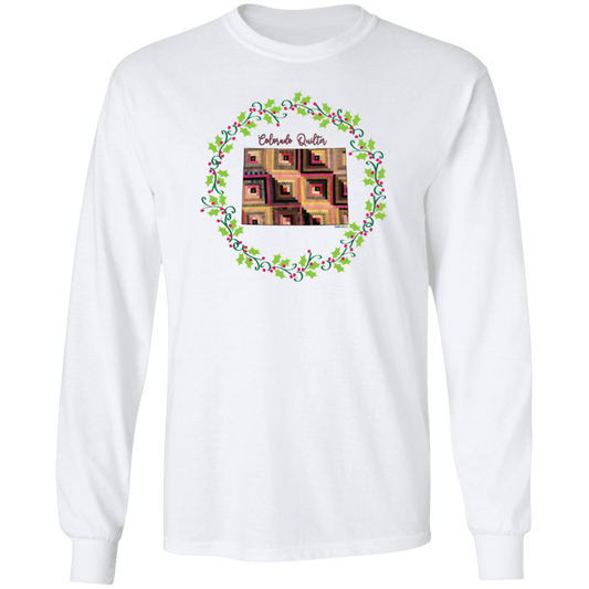 Colorado Quilter Christmas LS Ultra Cotton T-Shirt