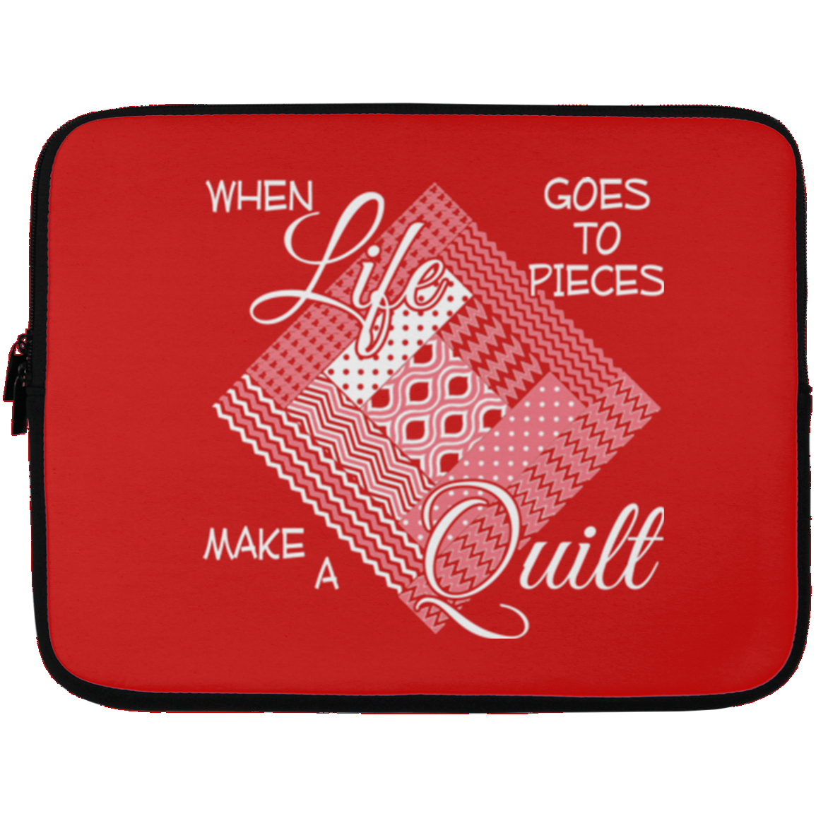 Make a Quilt (pink) Laptop Sleeves