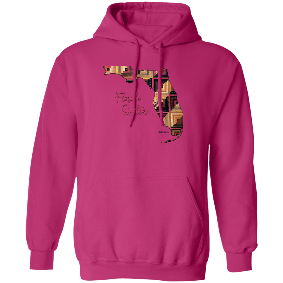 Florida Quilter Pullover Hoodie, Gift for Quilting Friends and Family