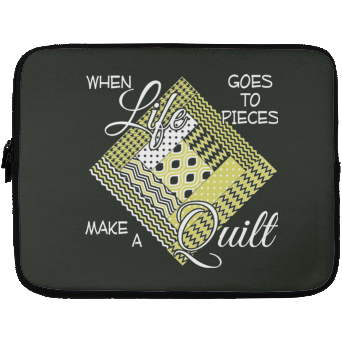 Make a Quilt (yellow) Laptop Sleeves