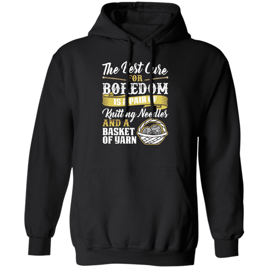 Cure For Boredom - Knitting - gold Hoodie
