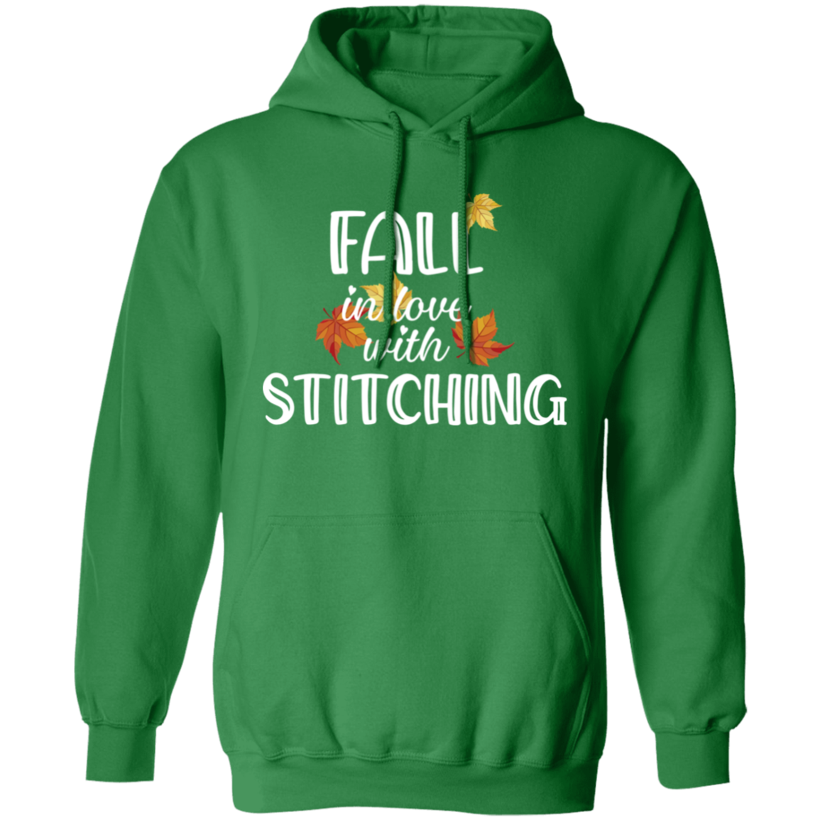 Fall in Love with Stitching Pullover Hoodie
