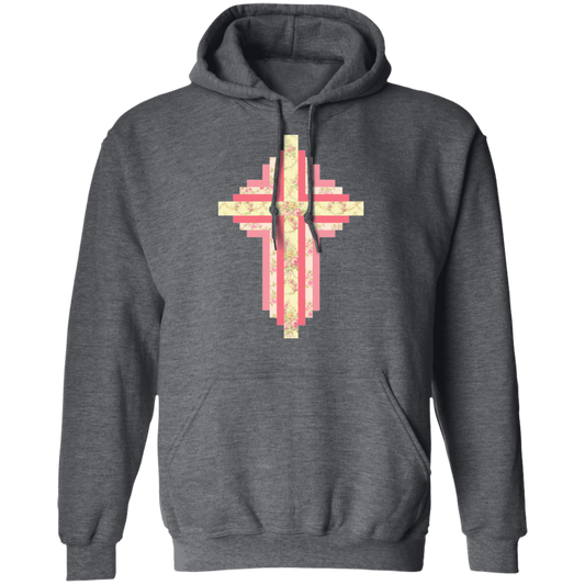 Patchwork Cross Pullover Hoodie