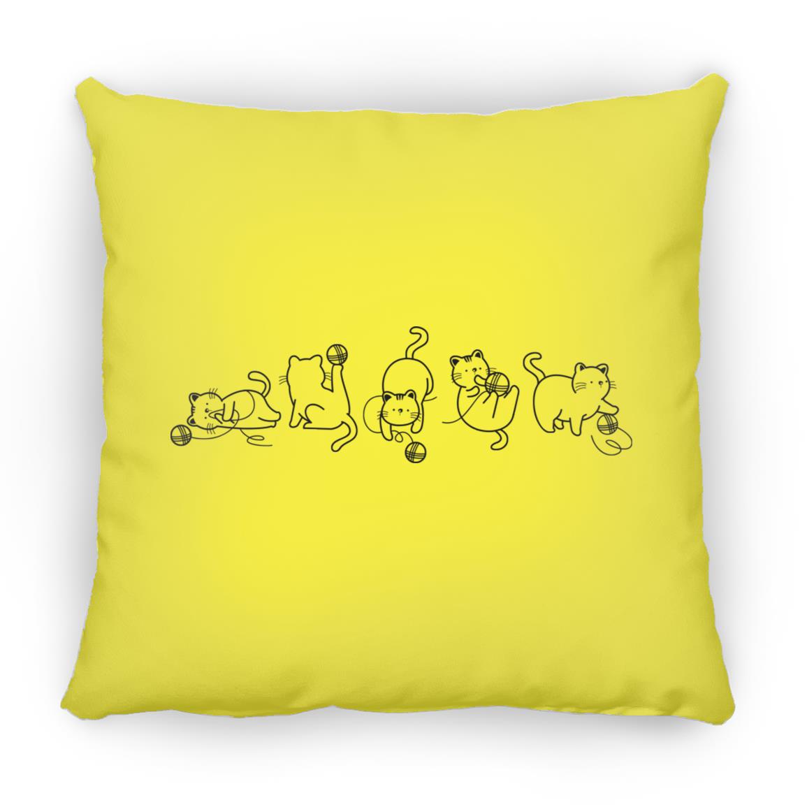 Cats & Yarn Pillows