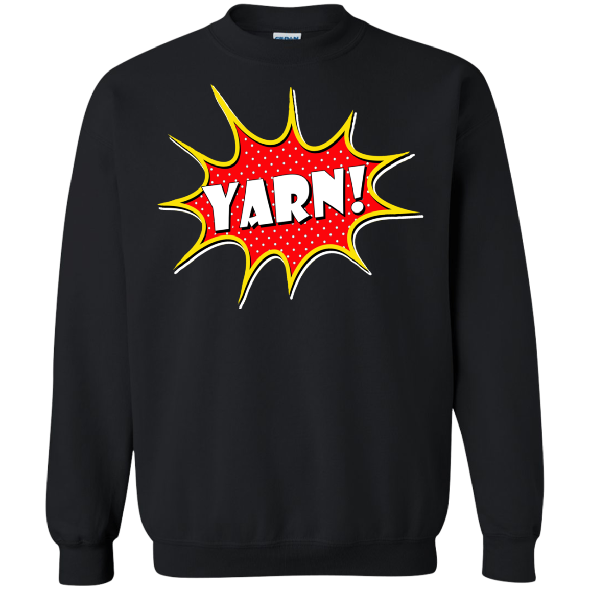 Yarn! Comic Starburst Crewneck Pullover Sweatshirt