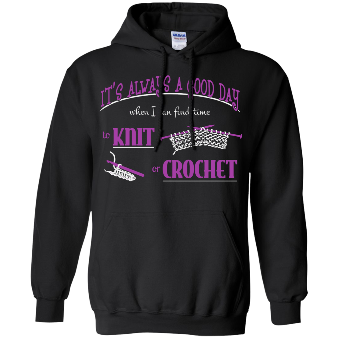 Good Day to Knit or Crochet Hoodies - Crafter4Life - 1