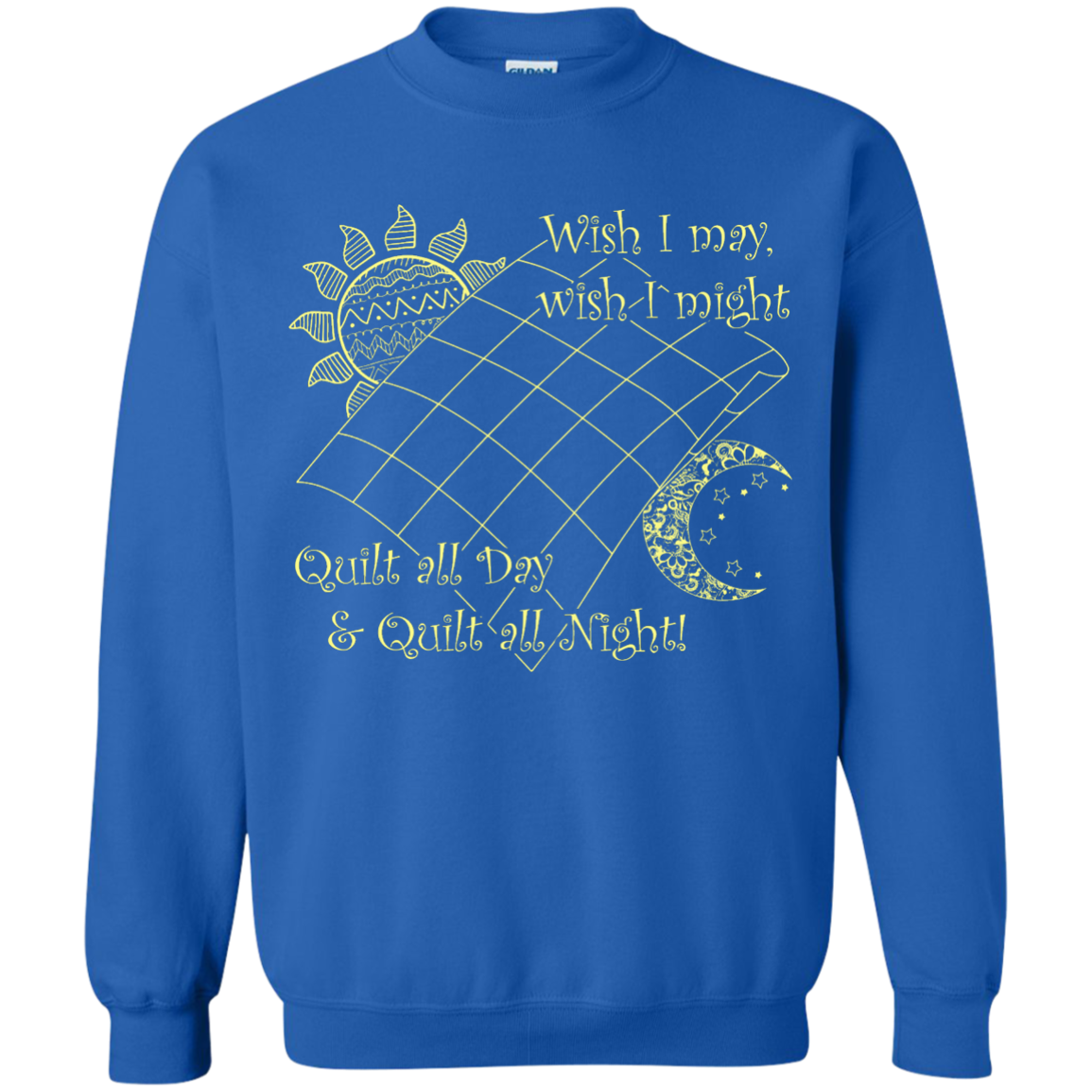 Wish I May Quilt Crewneck Sweatshirts - Crafter4Life - 6