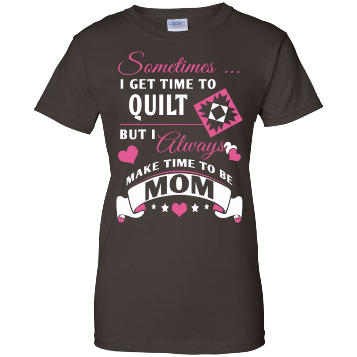 Time-Quilt-Mom Ladies Custom 100% Cotton T-Shirt - Crafter4Life - 4