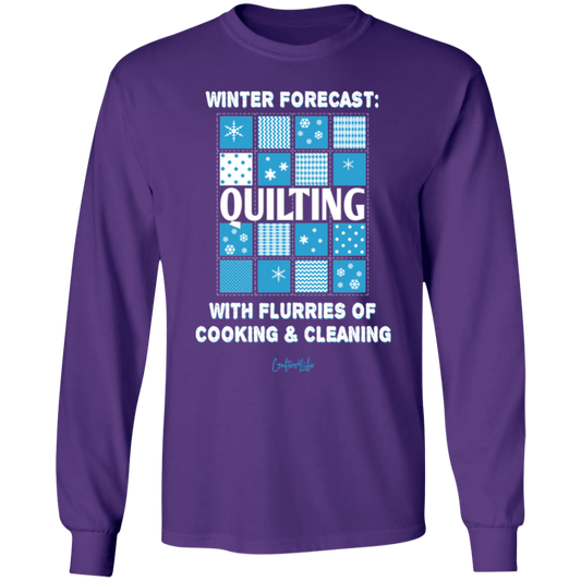 Winter Forecast Quilting Flurries LS Ultra Cotton T-Shirt