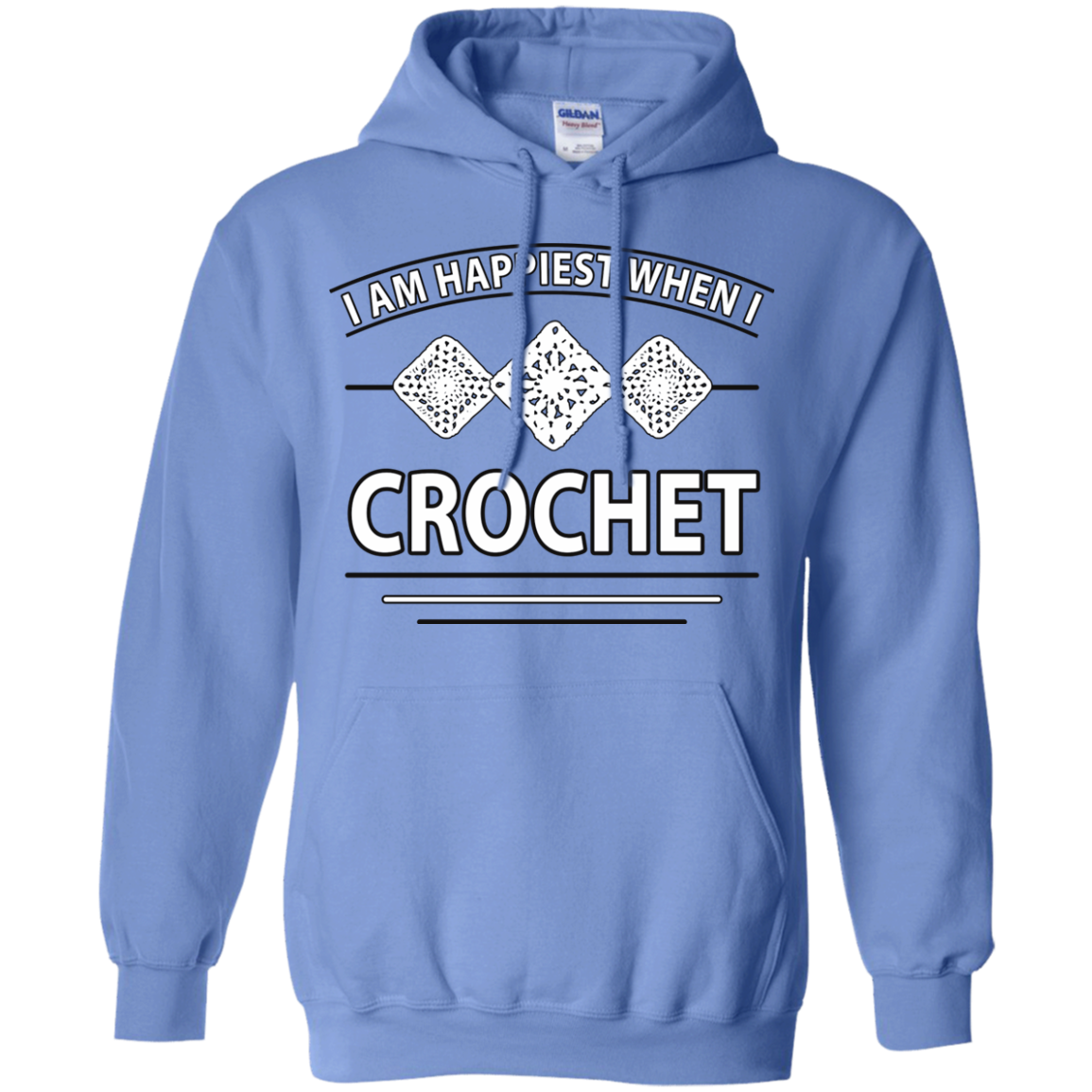 I Am Happiest When I Crochet Pullover Hoodies - Crafter4Life - 1