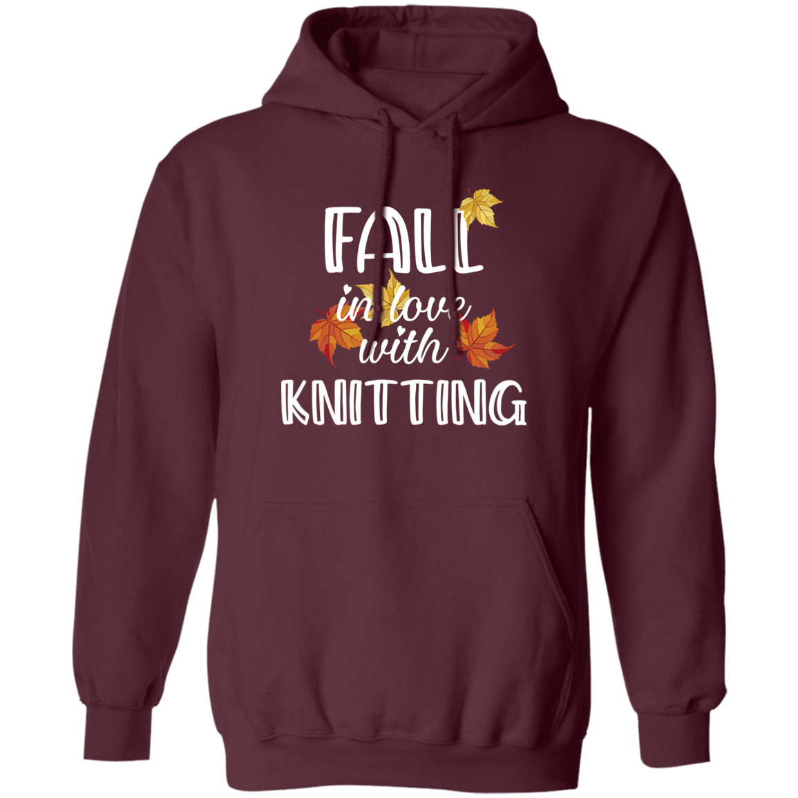 Fall in Love with Knitting Pullover Hoodie