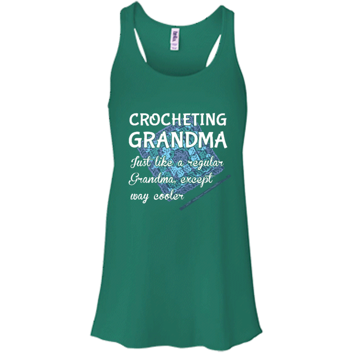 Crocheting Grandma Flowy Racerback Tank
