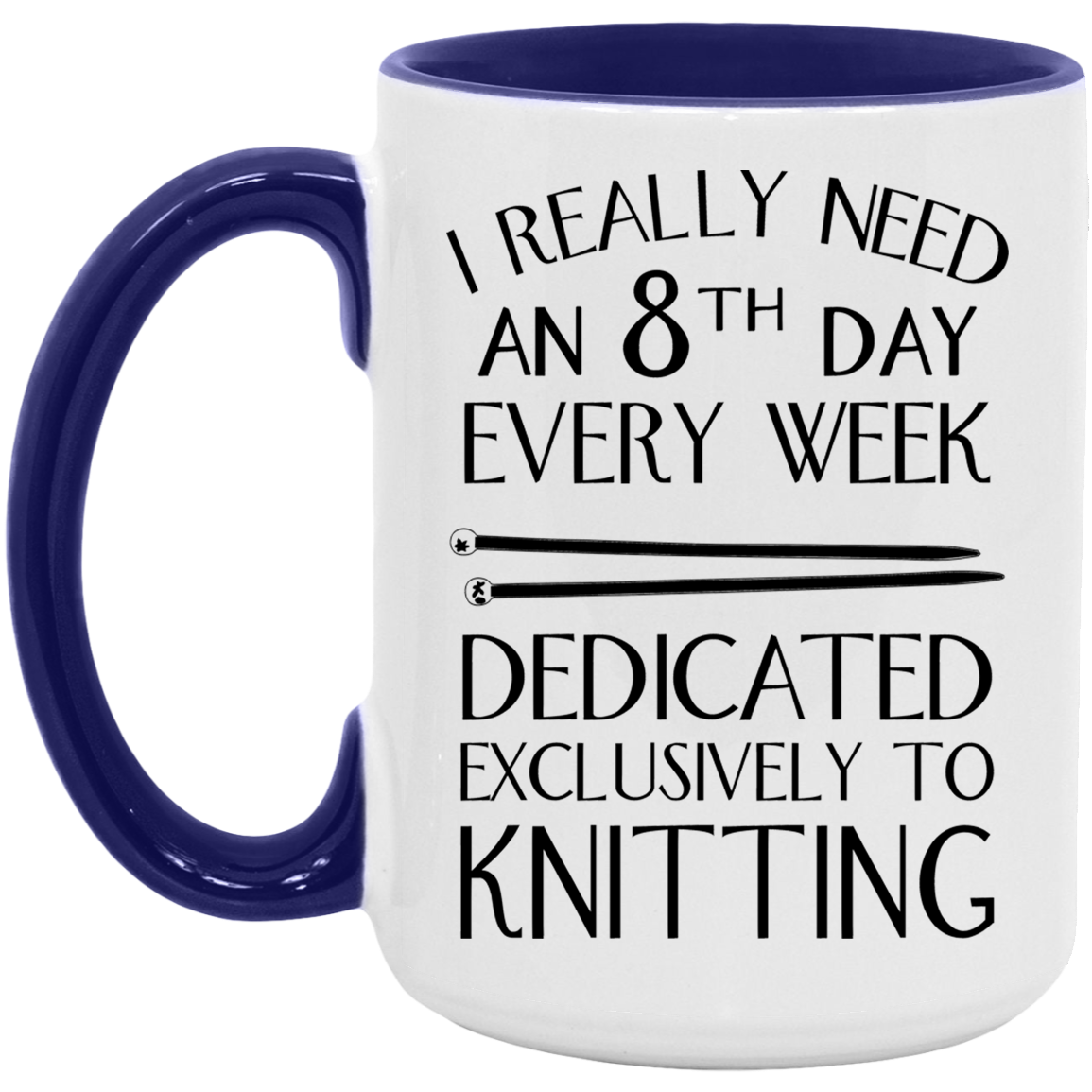 8th Day Knitting Mugs