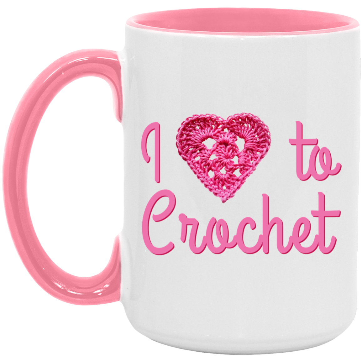 I Heart to Crochet Mugs