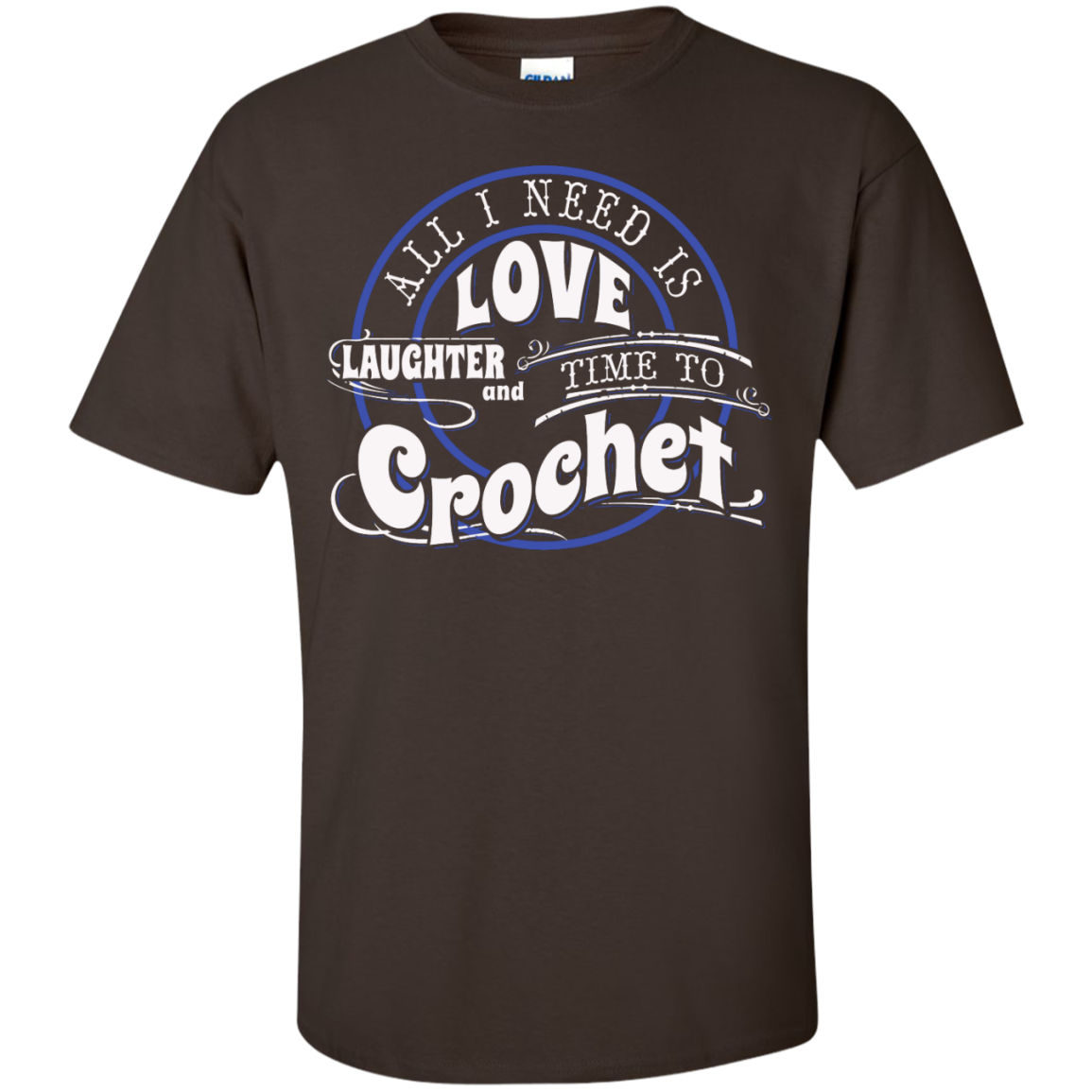 Time to Crochet Custom Ultra Cotton T-Shirt - Crafter4Life - 4