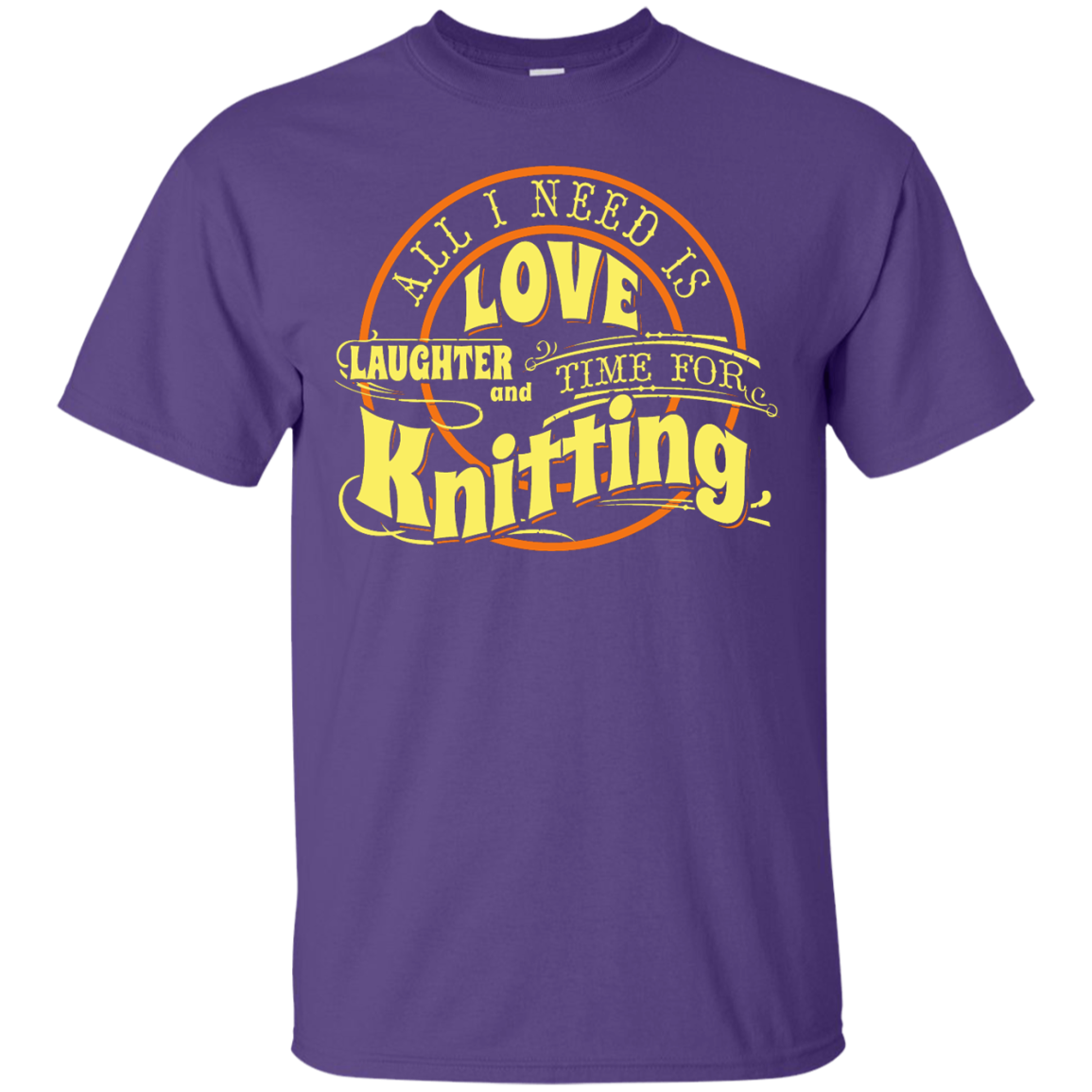 Time for Knitting (yellow) Custom Ultra Cotton T-Shirt - Crafter4Life - 11