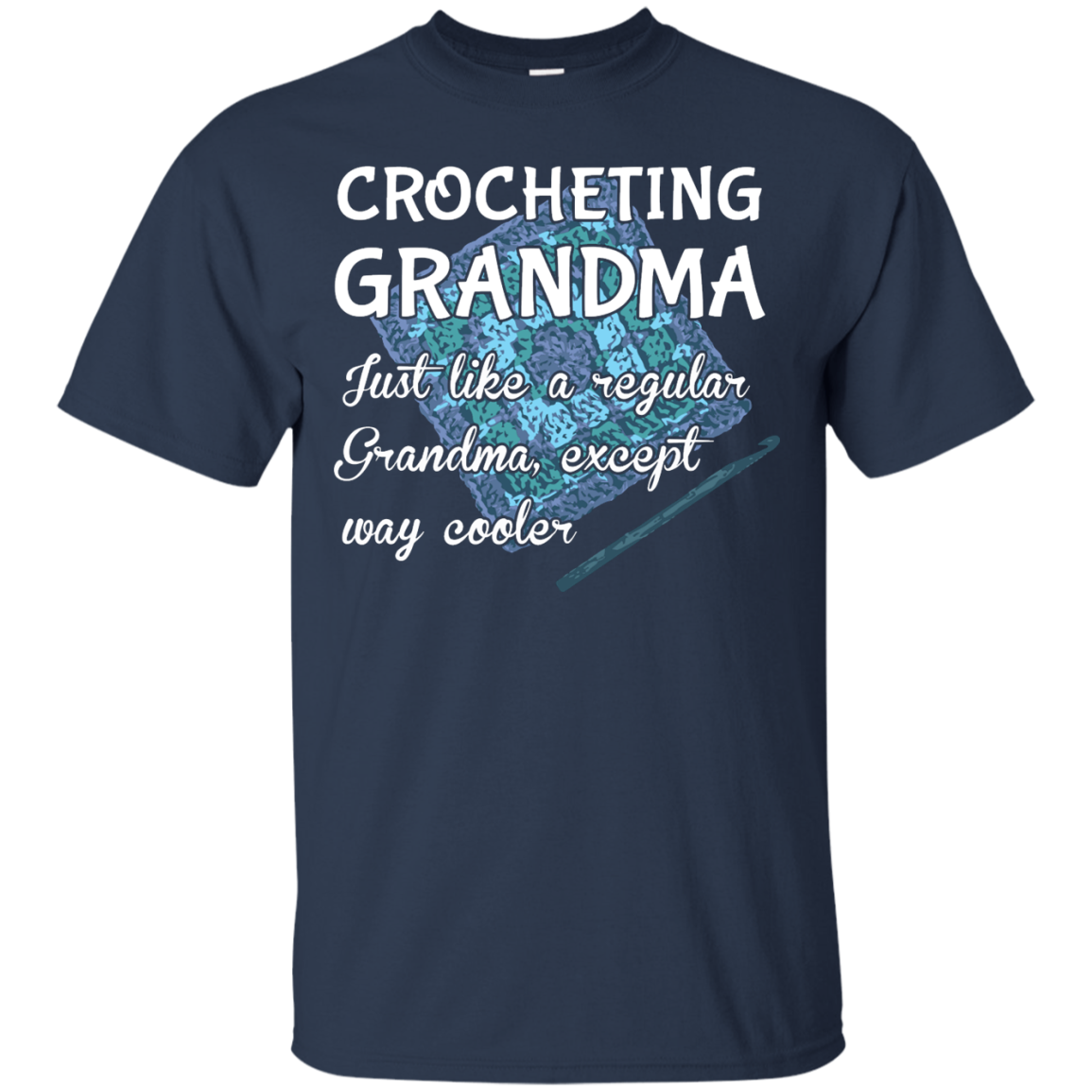 Crocheting Grandma Custom Ultra Cotton T-Shirt