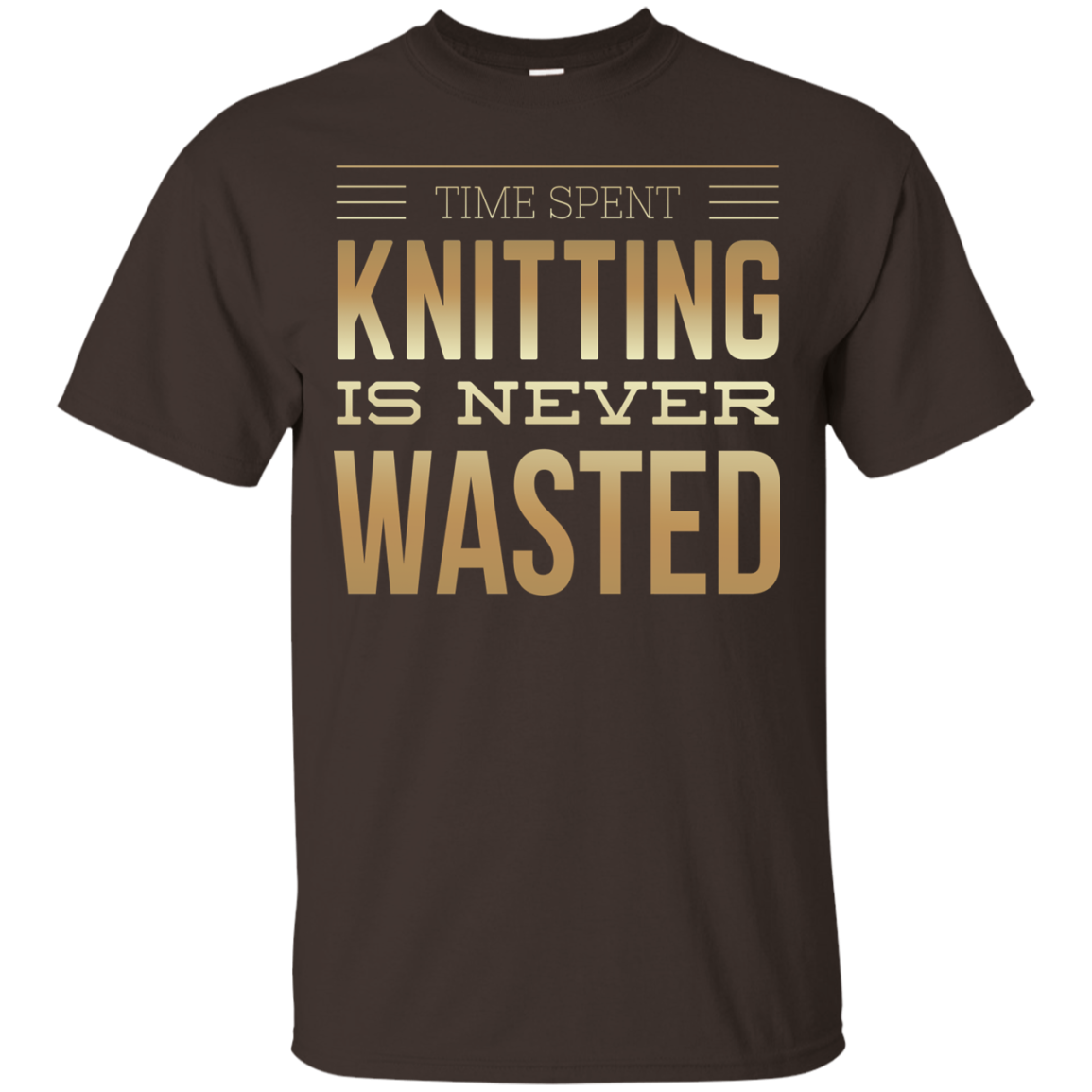 Time Spent Knitting Custom Ultra Cotton T-Shirt - Crafter4Life - 4