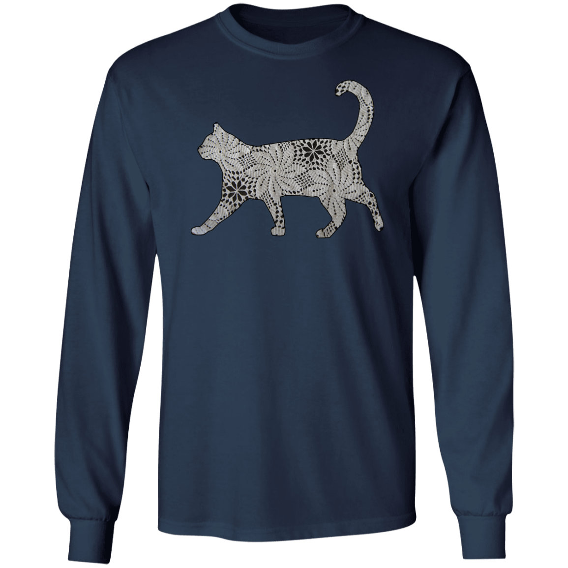Crochet Cat LS Ultra Cotton T-Shirt