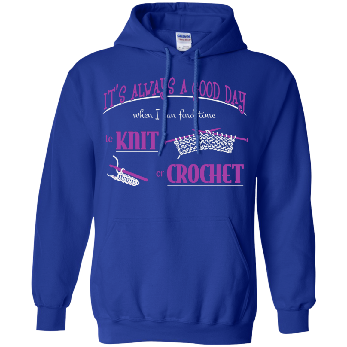 Good Day to Knit or Crochet Hoodies - Crafter4Life - 6