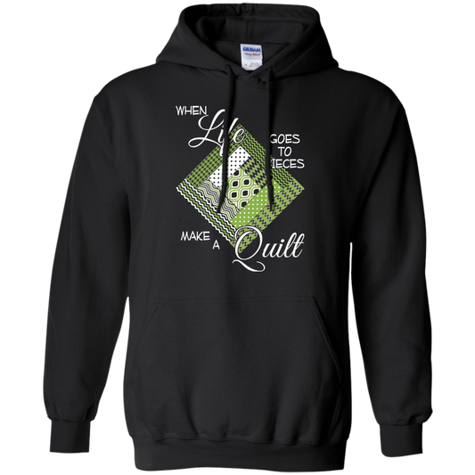 Make a Quilt (Greenery) Pullover Hoodie