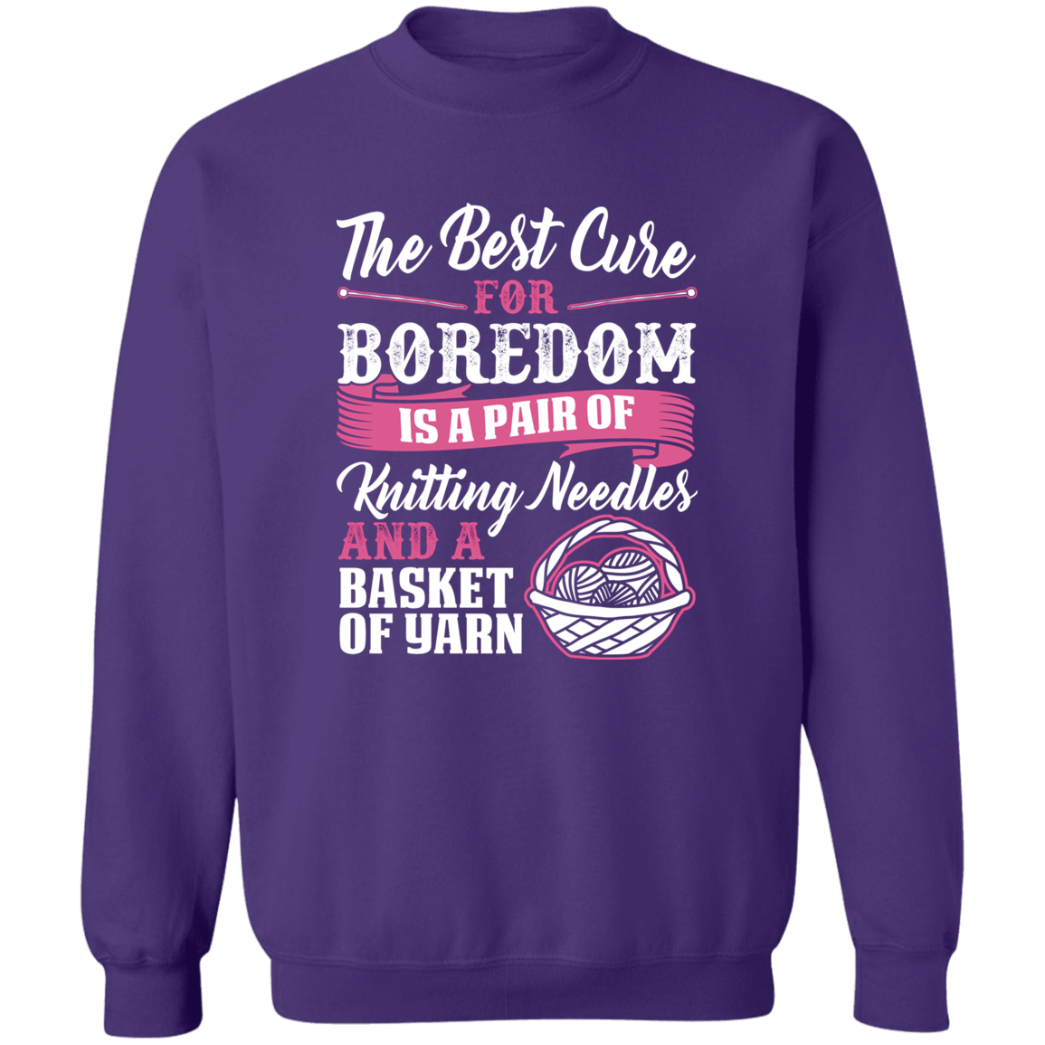 Cure For Boredom - Knitting Sweatshirt
