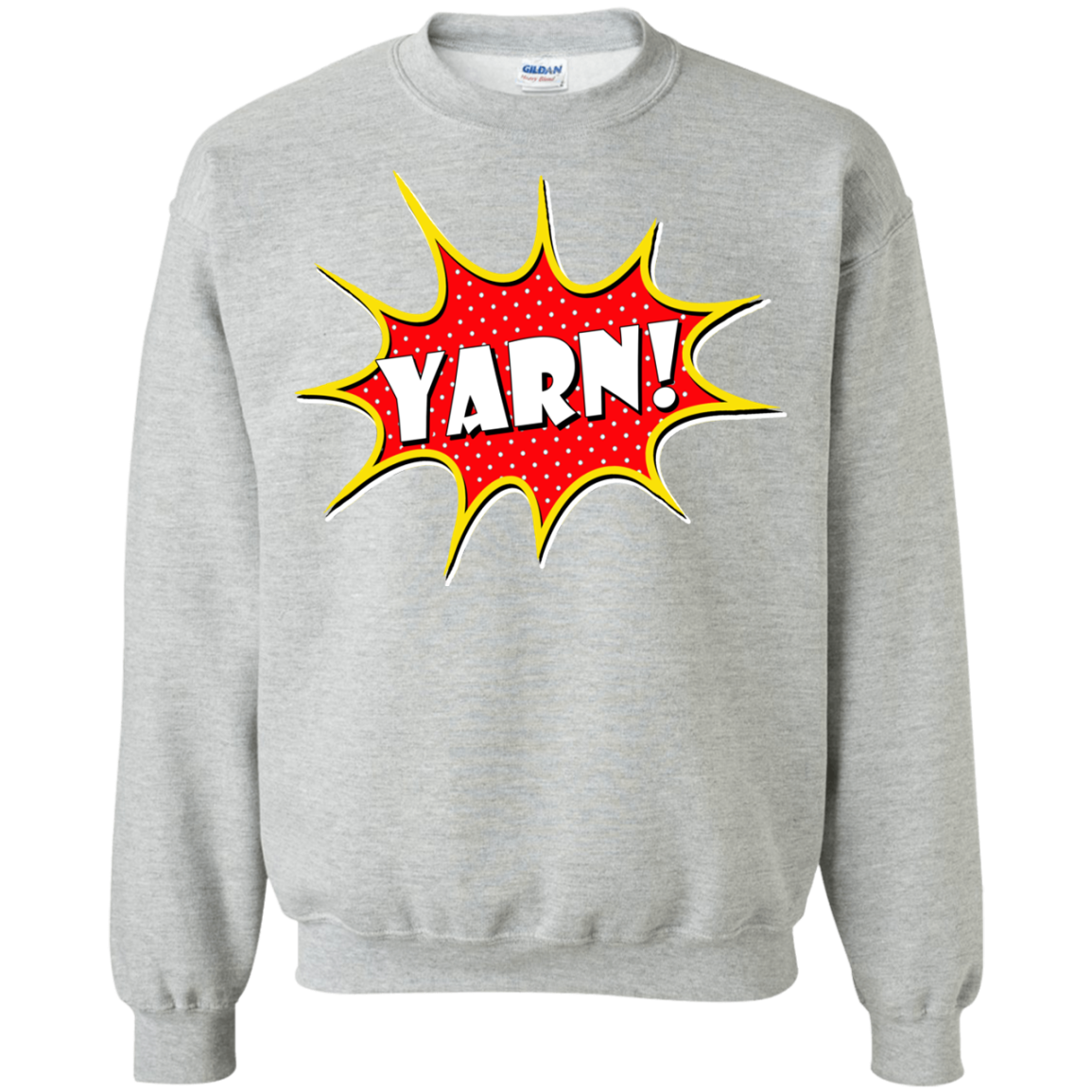 Yarn! Comic Starburst Crewneck Pullover Sweatshirt