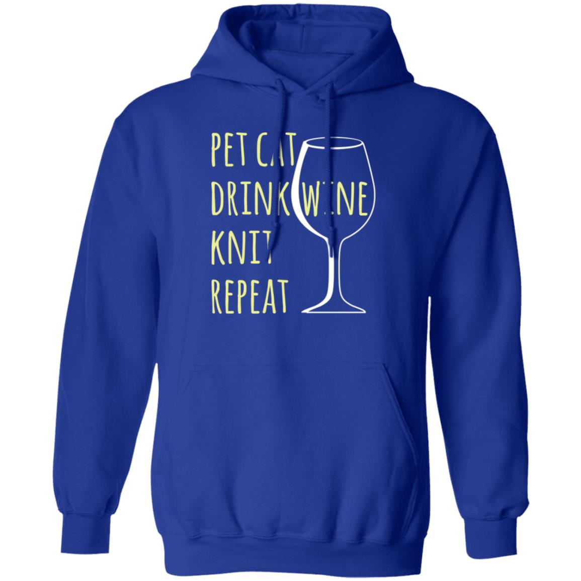 Pet Cat-Drink Wine-Knit Hoodie