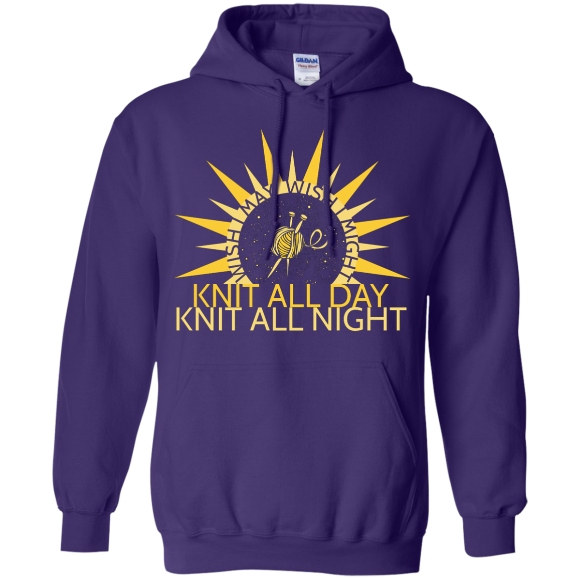 Wish I May Knit Pullover Hoodies