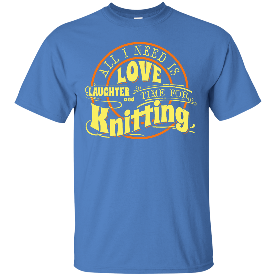 Time for Knitting (yellow) Custom Ultra Cotton T-Shirt - Crafter4Life - 4