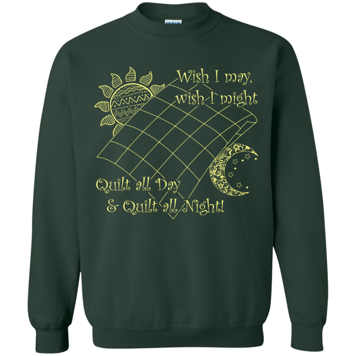 Wish I May Quilt Crewneck Sweatshirts - Crafter4Life - 5