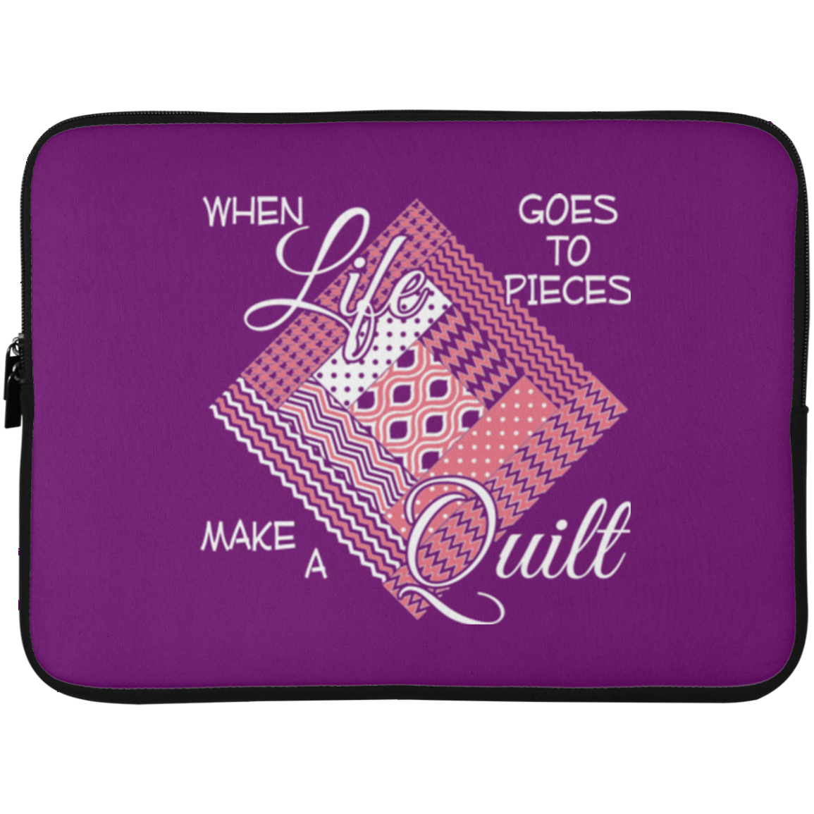 Make a Quilt (pink) Laptop Sleeves
