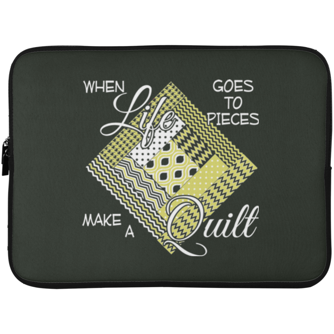 Make a Quilt (yellow) Laptop Sleeves