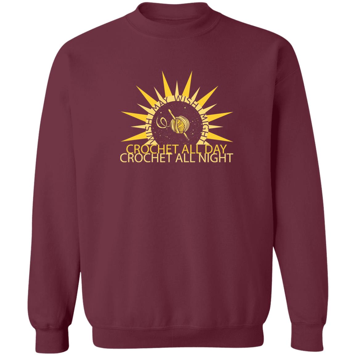 Wish I May Crochet Sweatshirt