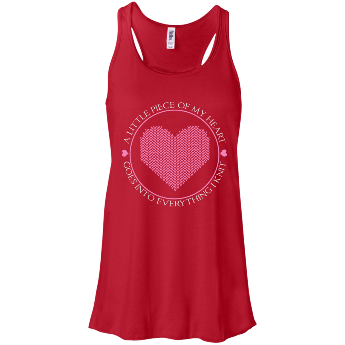 Piece of My Heart (Knit) Flowy Racerback Tank