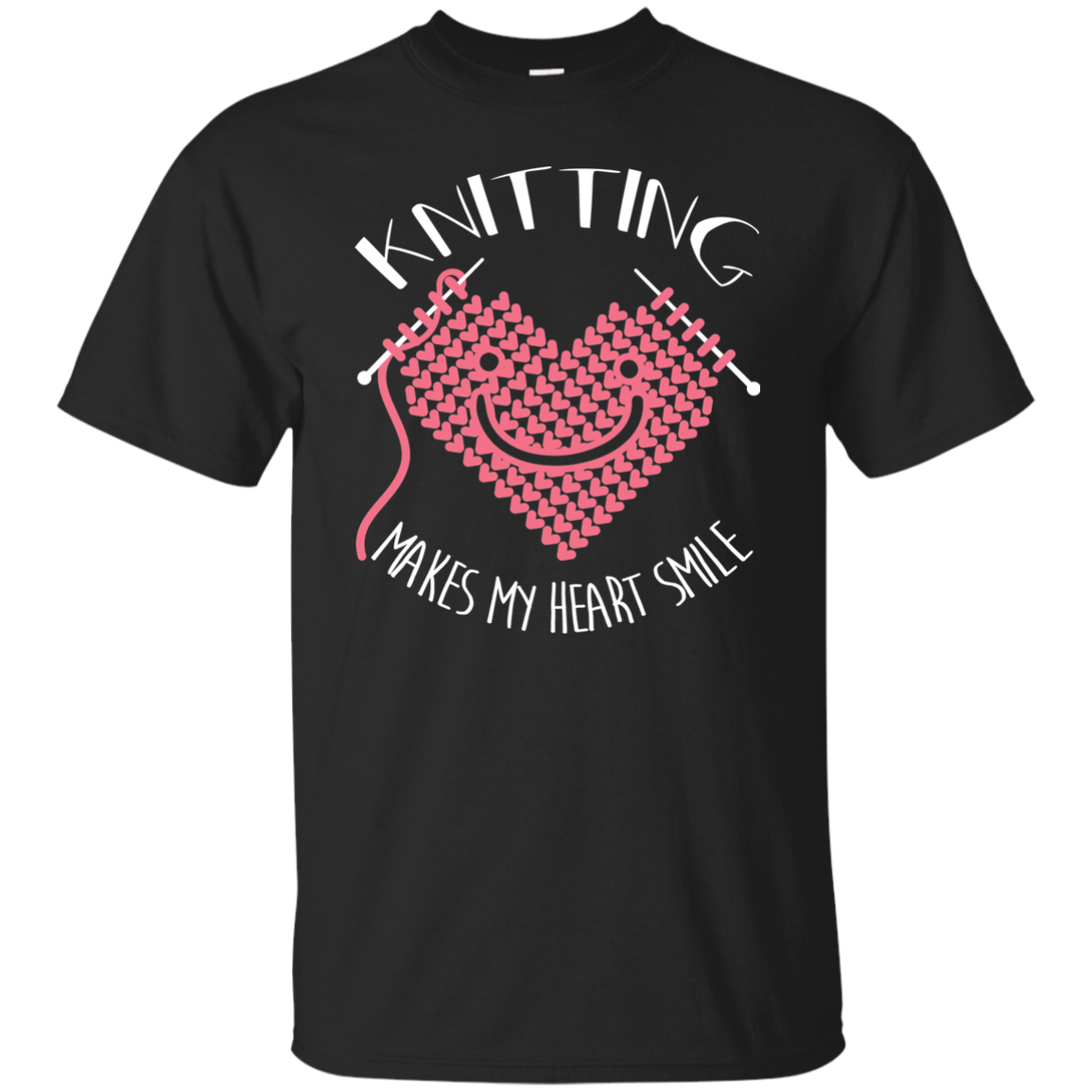 Knitting Makes My Heart Smile Ultra Cotton T-Shirt