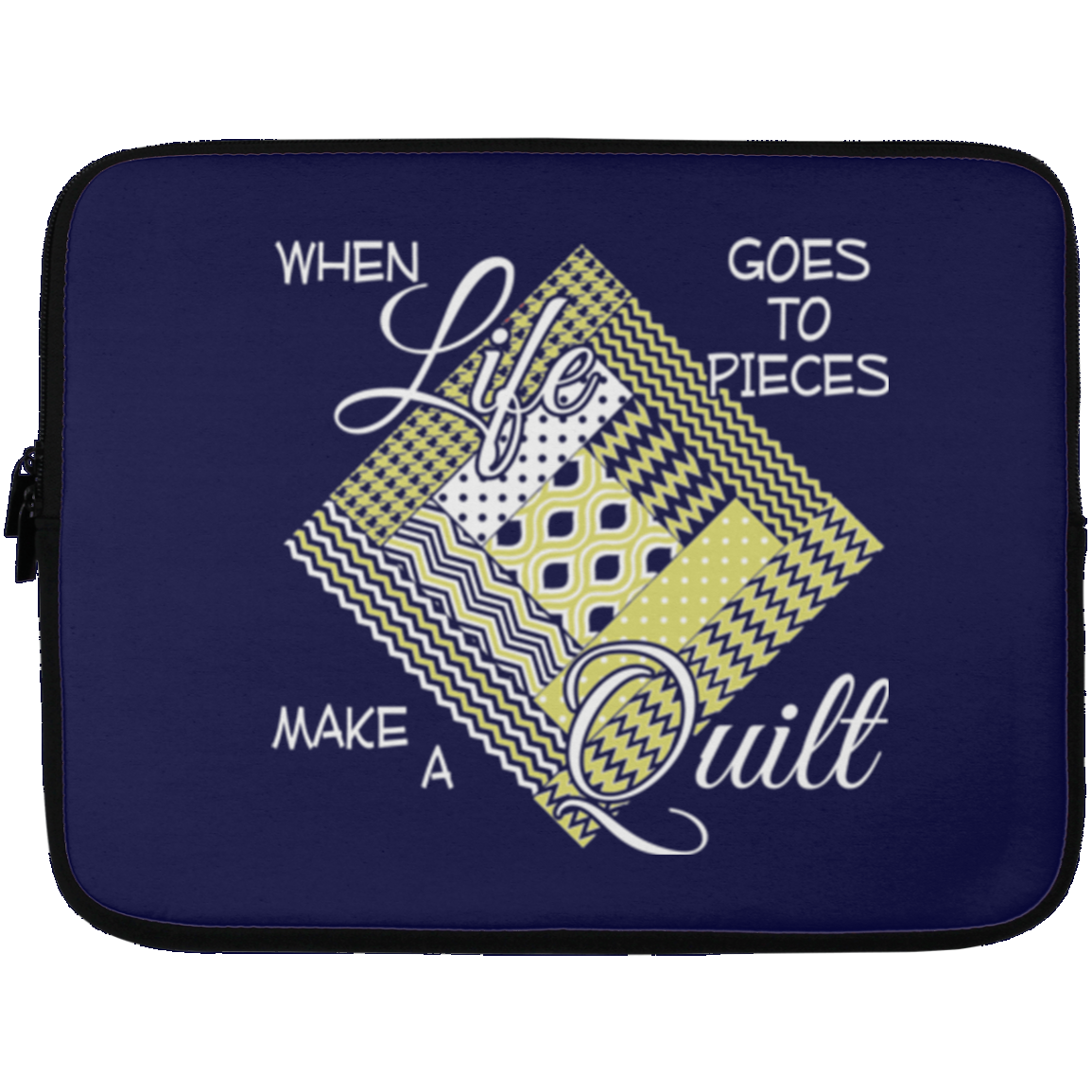 Make a Quilt (yellow) Laptop Sleeves