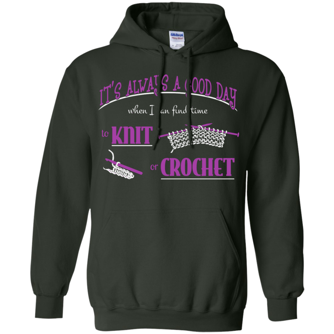 Good Day to Knit or Crochet Hoodies - Crafter4Life - 3