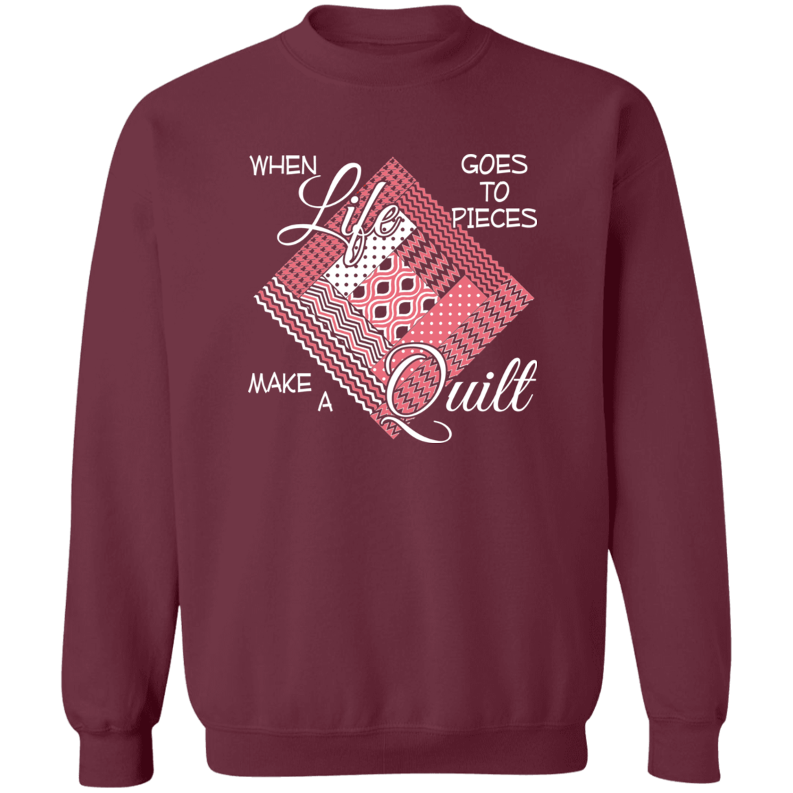Make a Quilt (pink) Sweatshirt