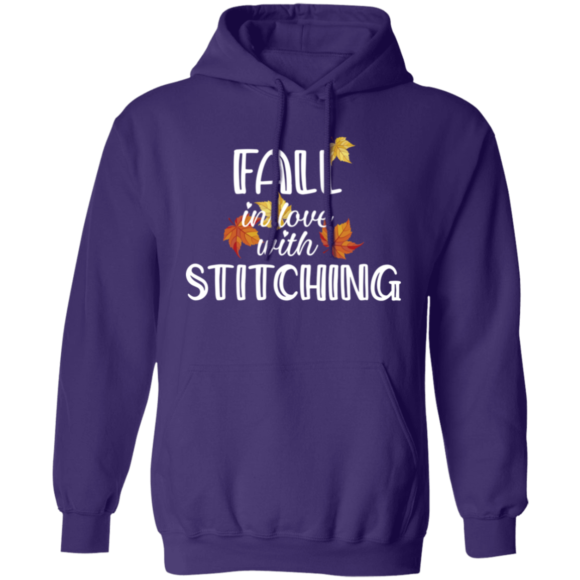 Fall in Love with Stitching Pullover Hoodie