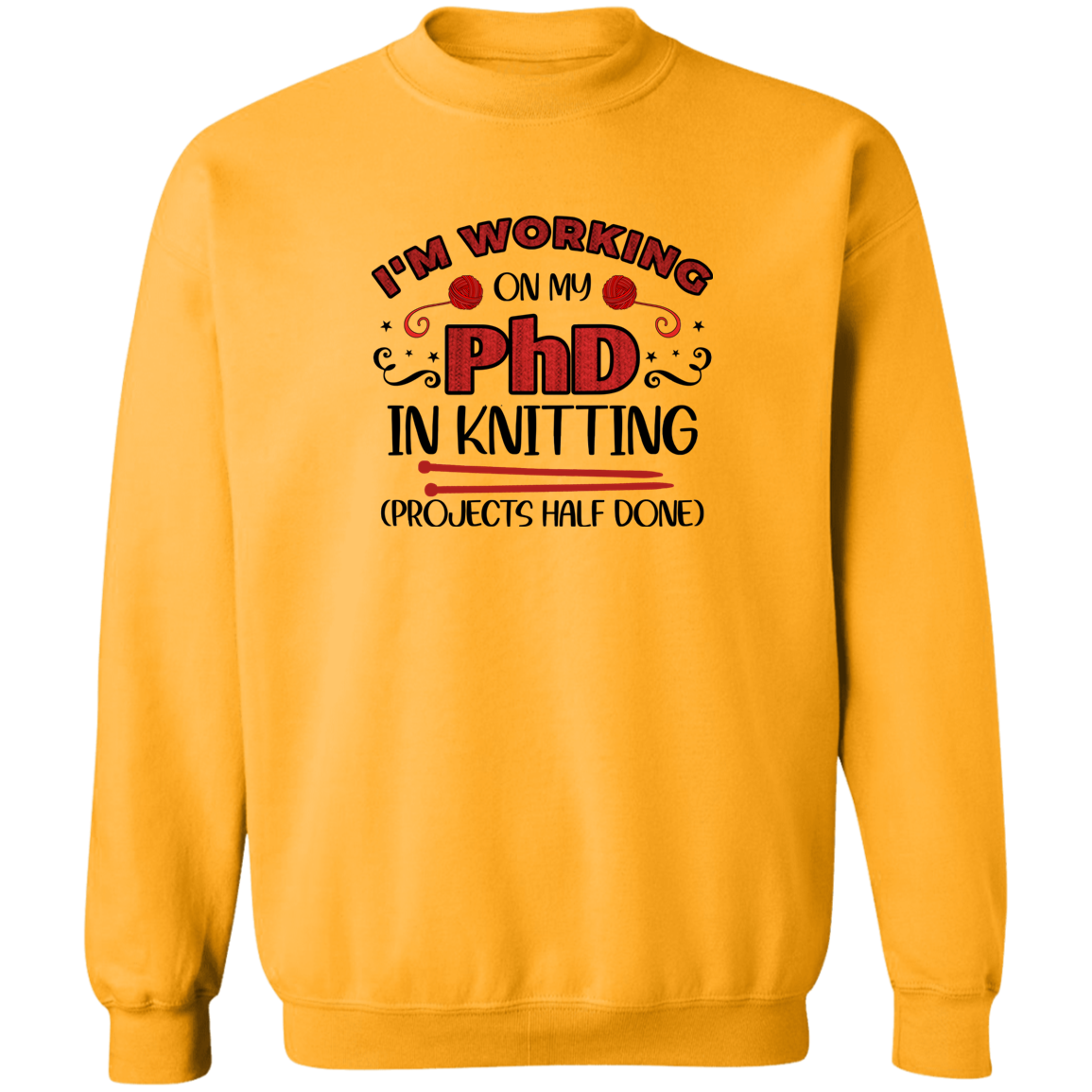 PhD Knitting Sweatshirt