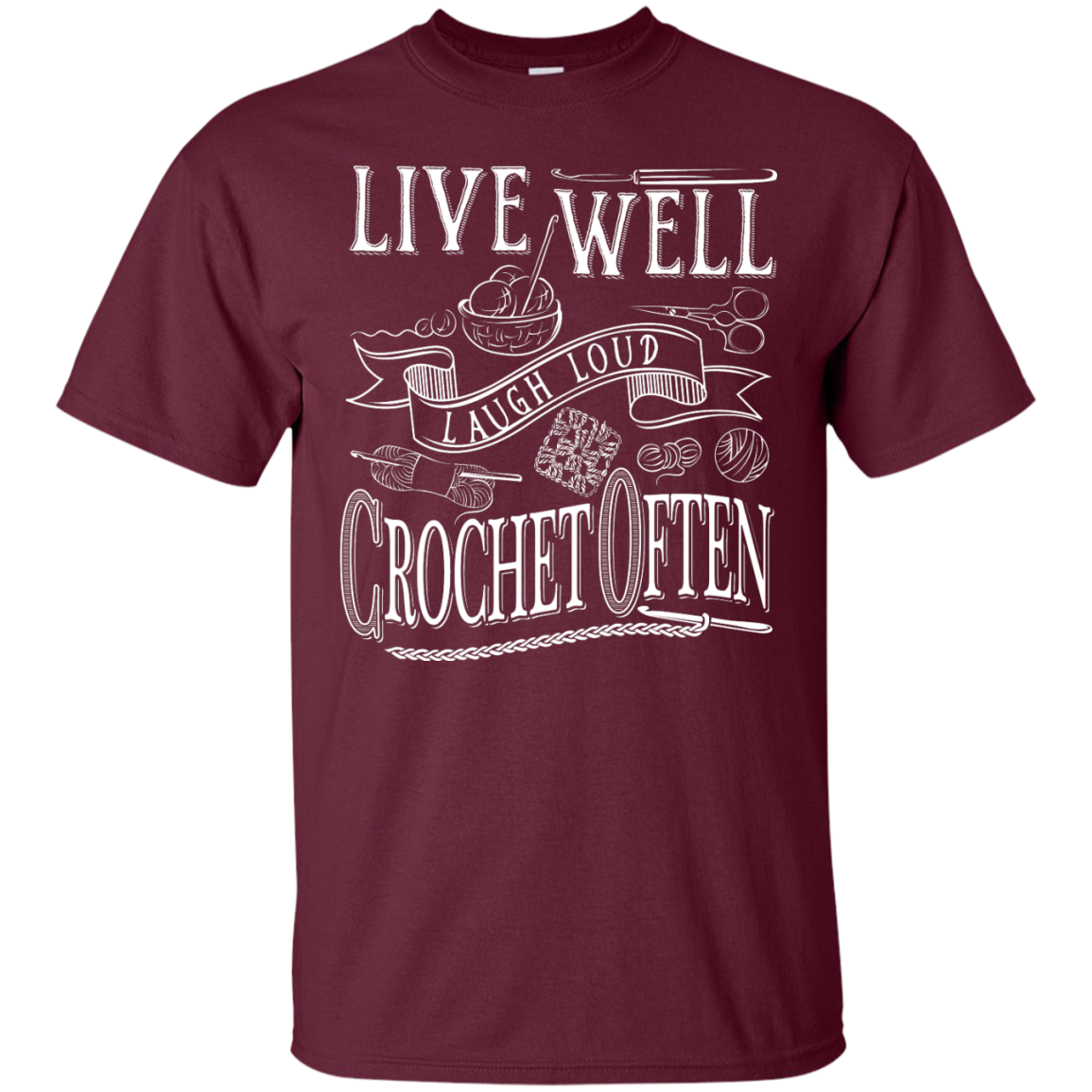 Crochet Often Custom Ultra Cotton T-Shirt - Crafter4Life - 9