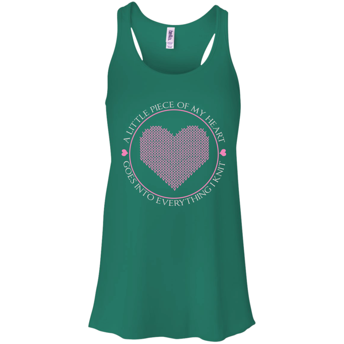 Piece of My Heart (Knit) Flowy Racerback Tank